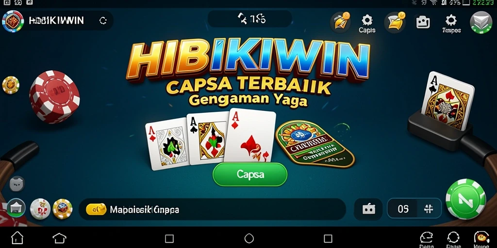 Antarmuka HIBIKIWIN yang menarik dan fungsional untuk permainan Capsa.
