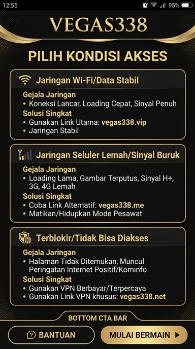 Tampilan link alternatif vegas338