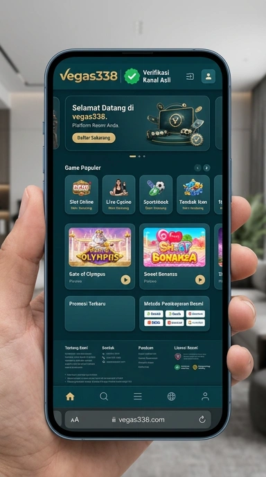 Tampilan kanal resmi vegas338